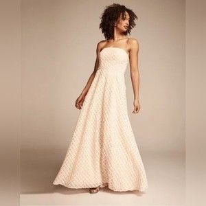 Nicole Miller New York Strapless Gown with Bustle